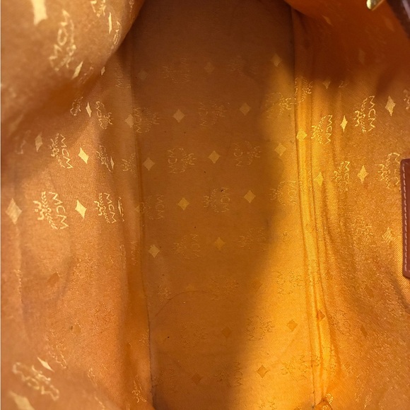 MCM Cognac Visetos Satchel Bag - Picture 8 of 10